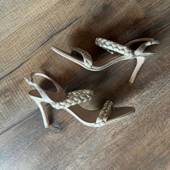 KATE SPADE NEW YORK Saffron Gold Heeled Sandals - Picture 4 of 11